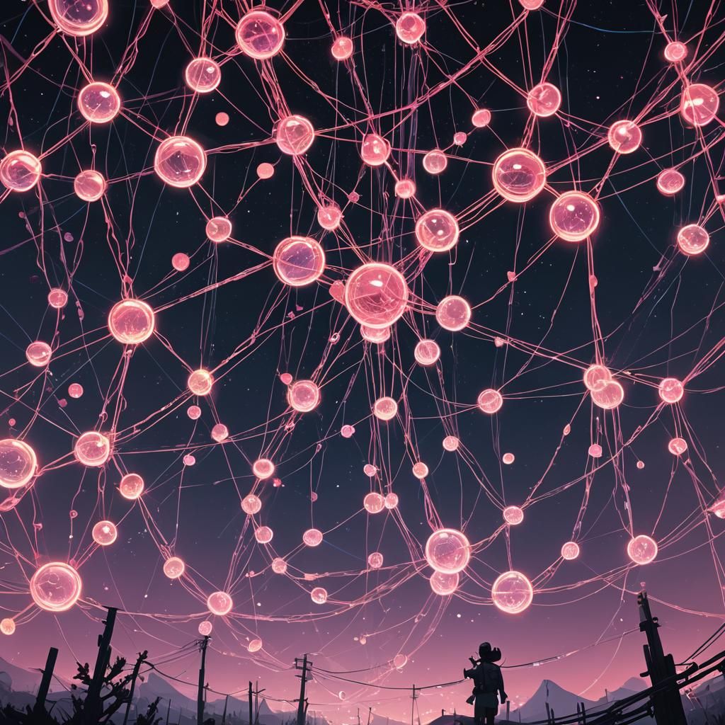 Ethereal String Network Concept Art