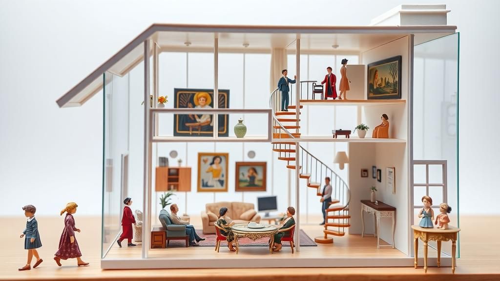 Dreamlike Dollhouse: A Matryoshka-like Surreal Scene