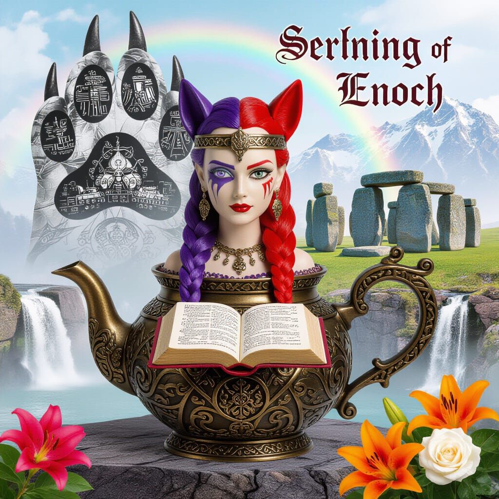 Magical Teapot with Viking Warrior Princess Inside