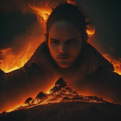 Hyperrealistic Earth Ablaze: A Cinematic Vision