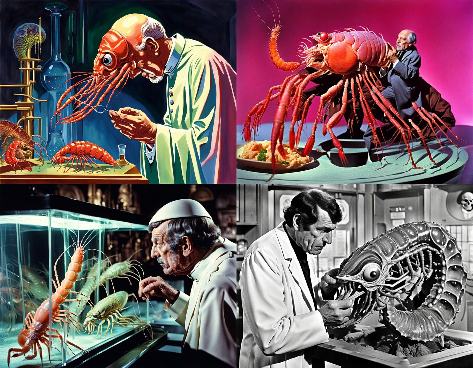 Dr. Phibes Inspects Imperfect Prawn Structure