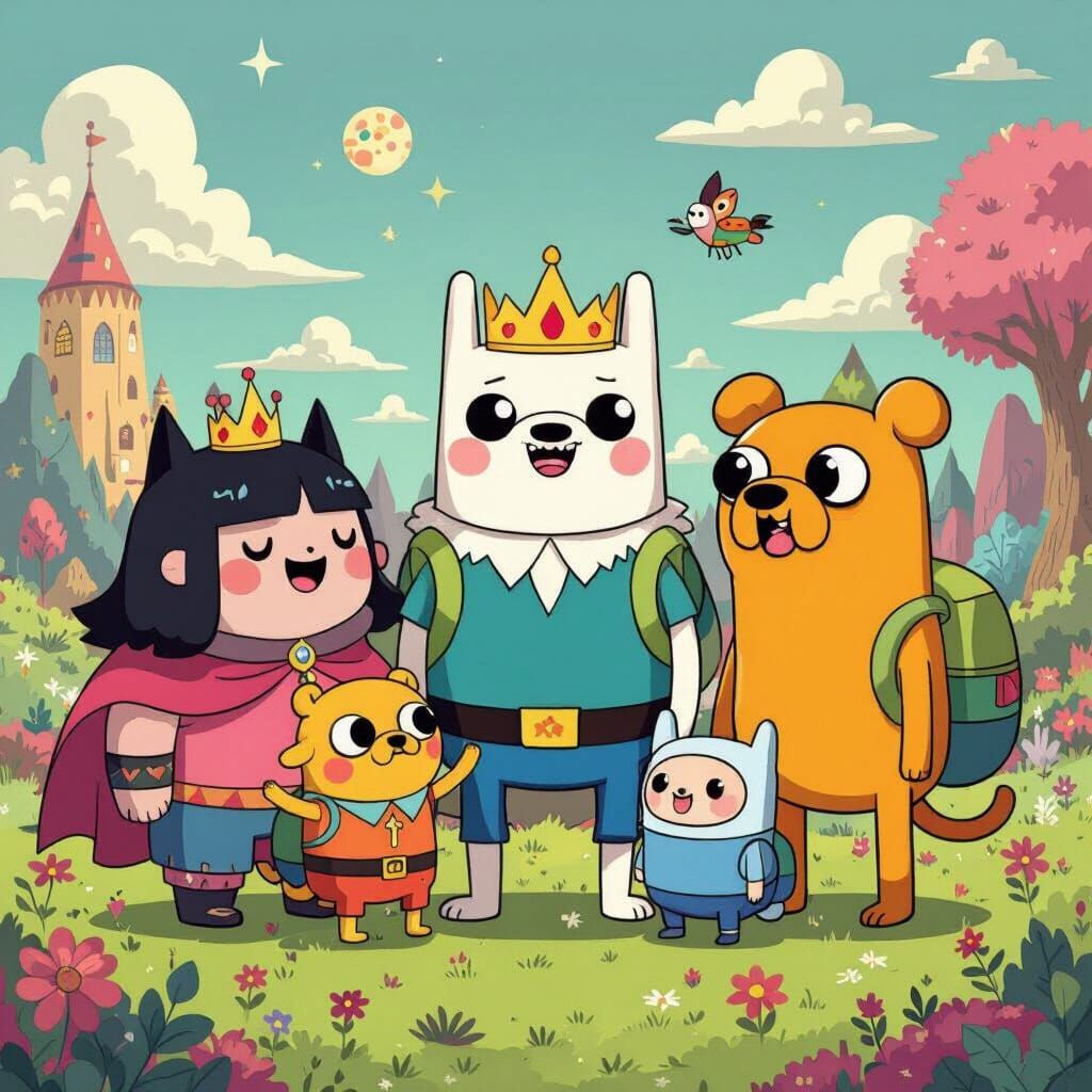 Adventure Time Characters in the Land of Ooo