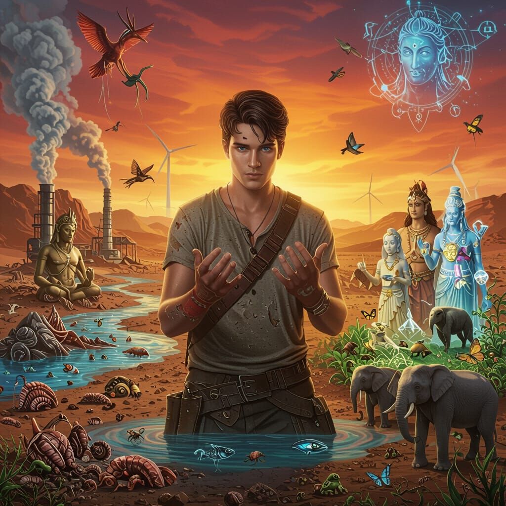 Environmental Destruction and Renewal in Anime Style