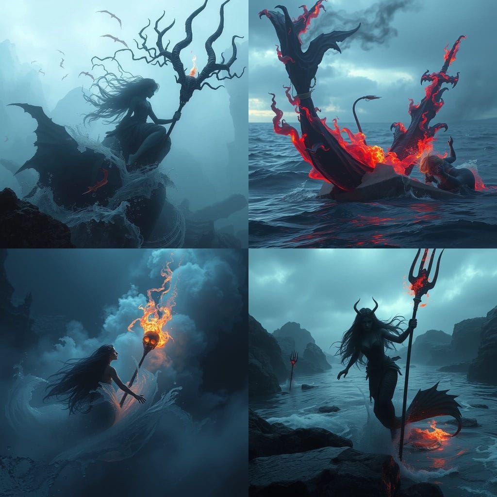 Dark Sea Witch Metamorphosis in Sinister Unreal Engine