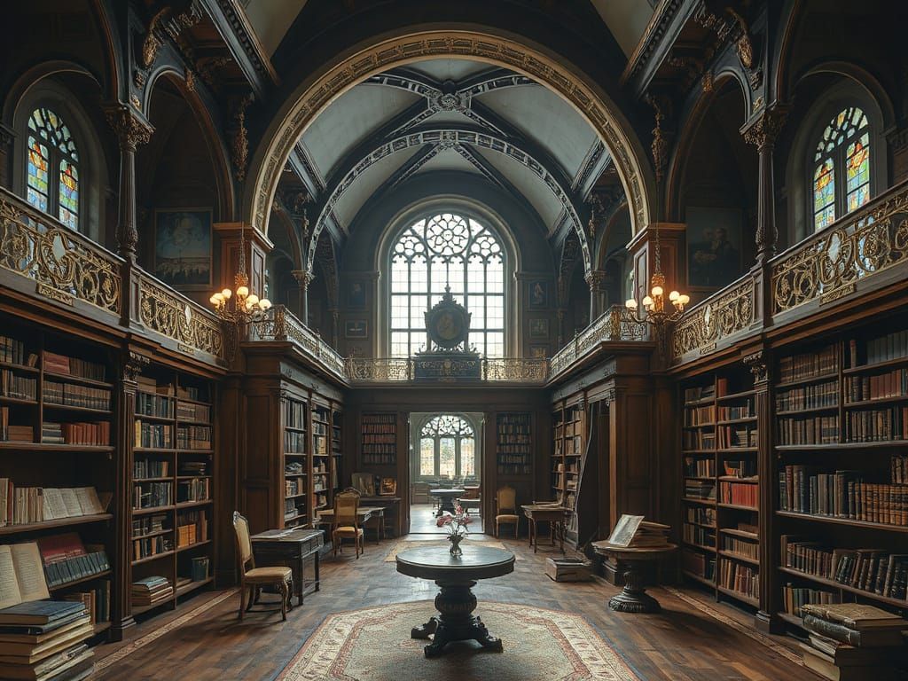 Majestic Library Inspired by Wyeth
