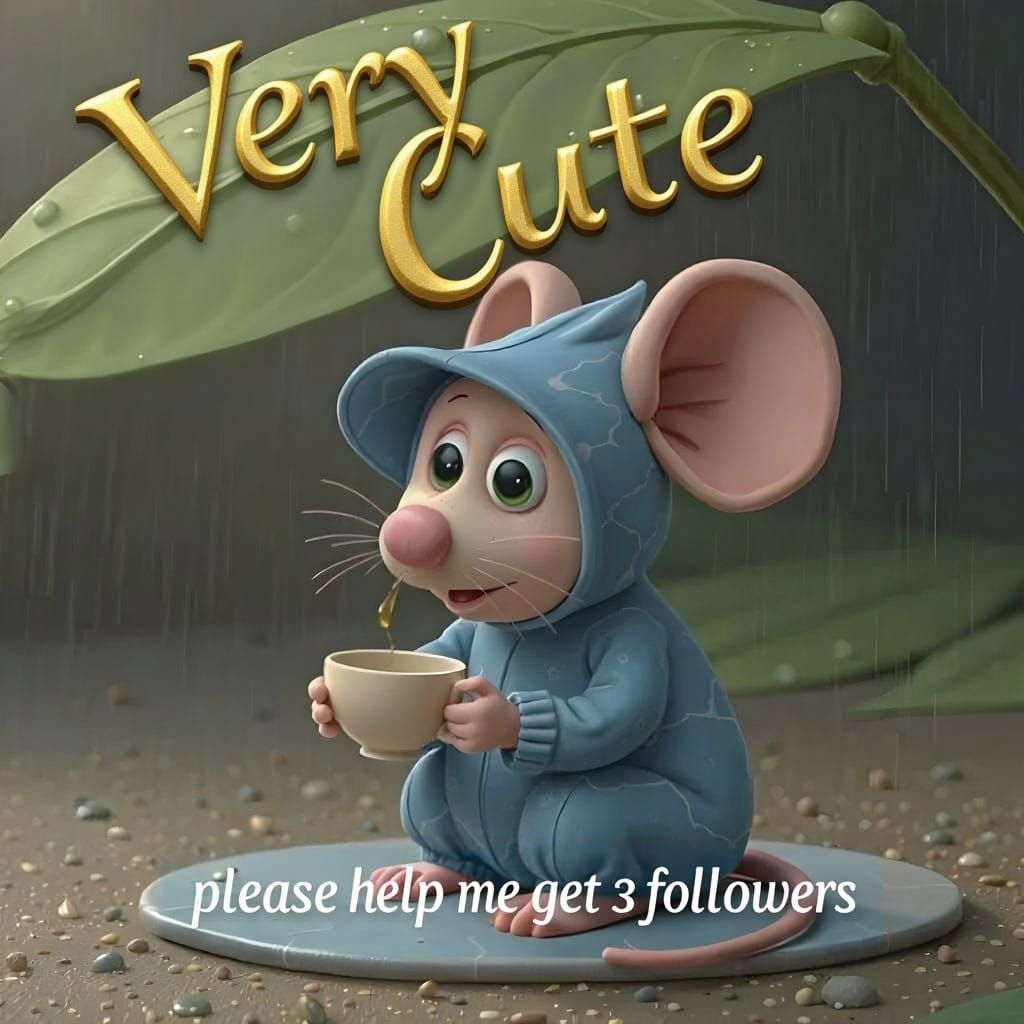 Ornate Bold Text: Very Cute with Flourishes