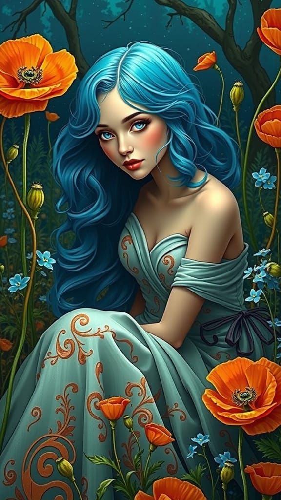 Ethereal Beauty in Vibrant Bloom