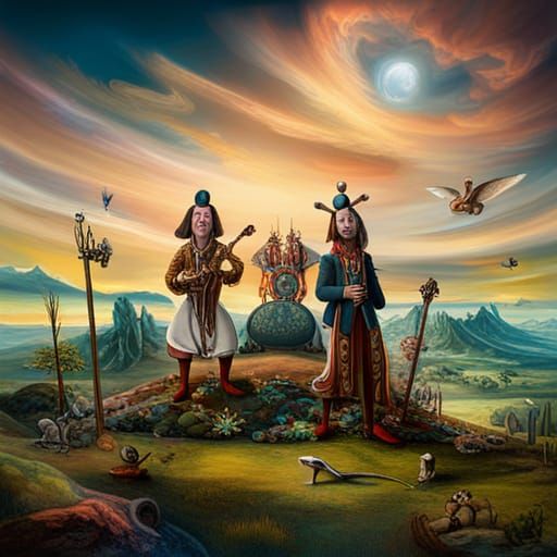 Rock Stars as a Hieronymus Bosch Painting