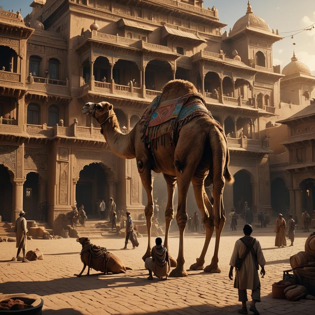 Colossal Camel House: Cinematic Digital Matte Painting