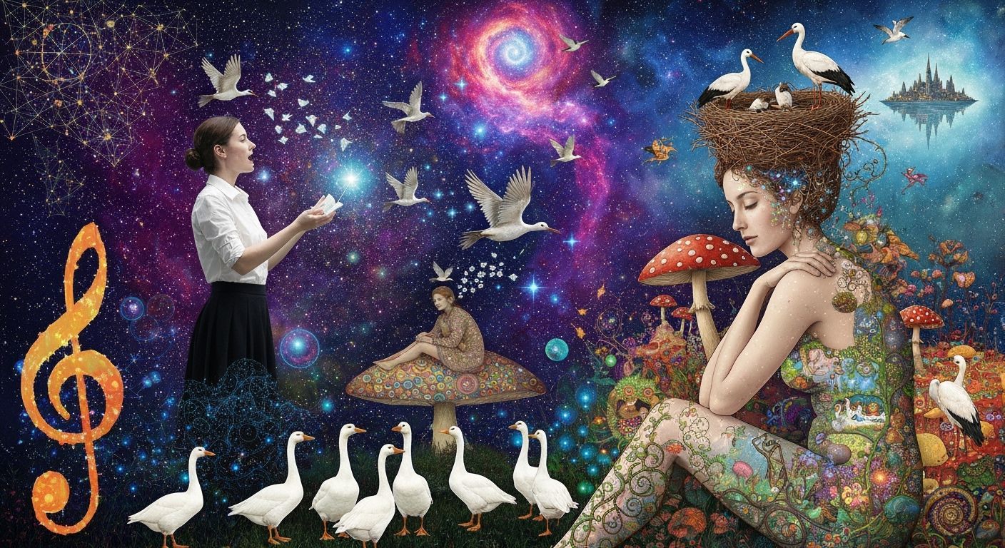 Ethereal Conductor Transforms Choir into Music Notes