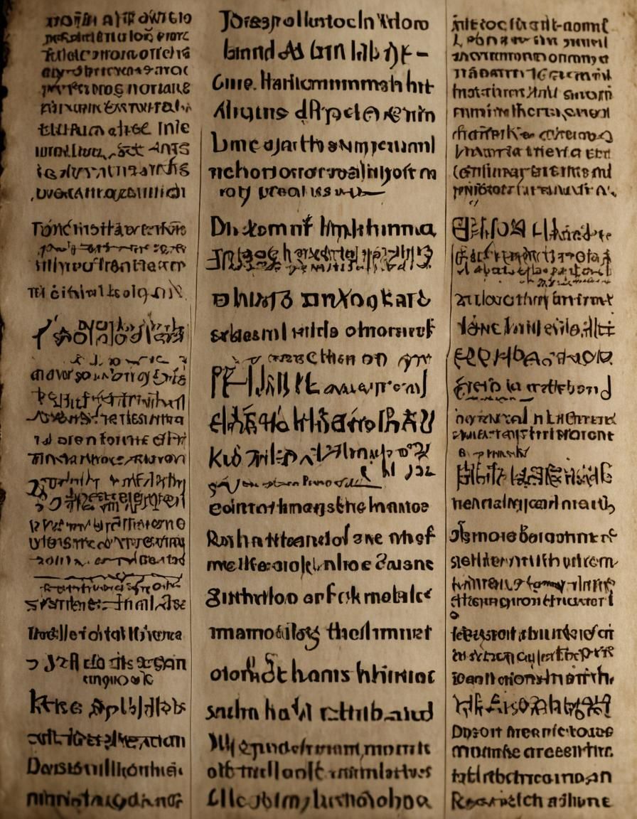 Cuneiform Text Page on Hand Anatomy