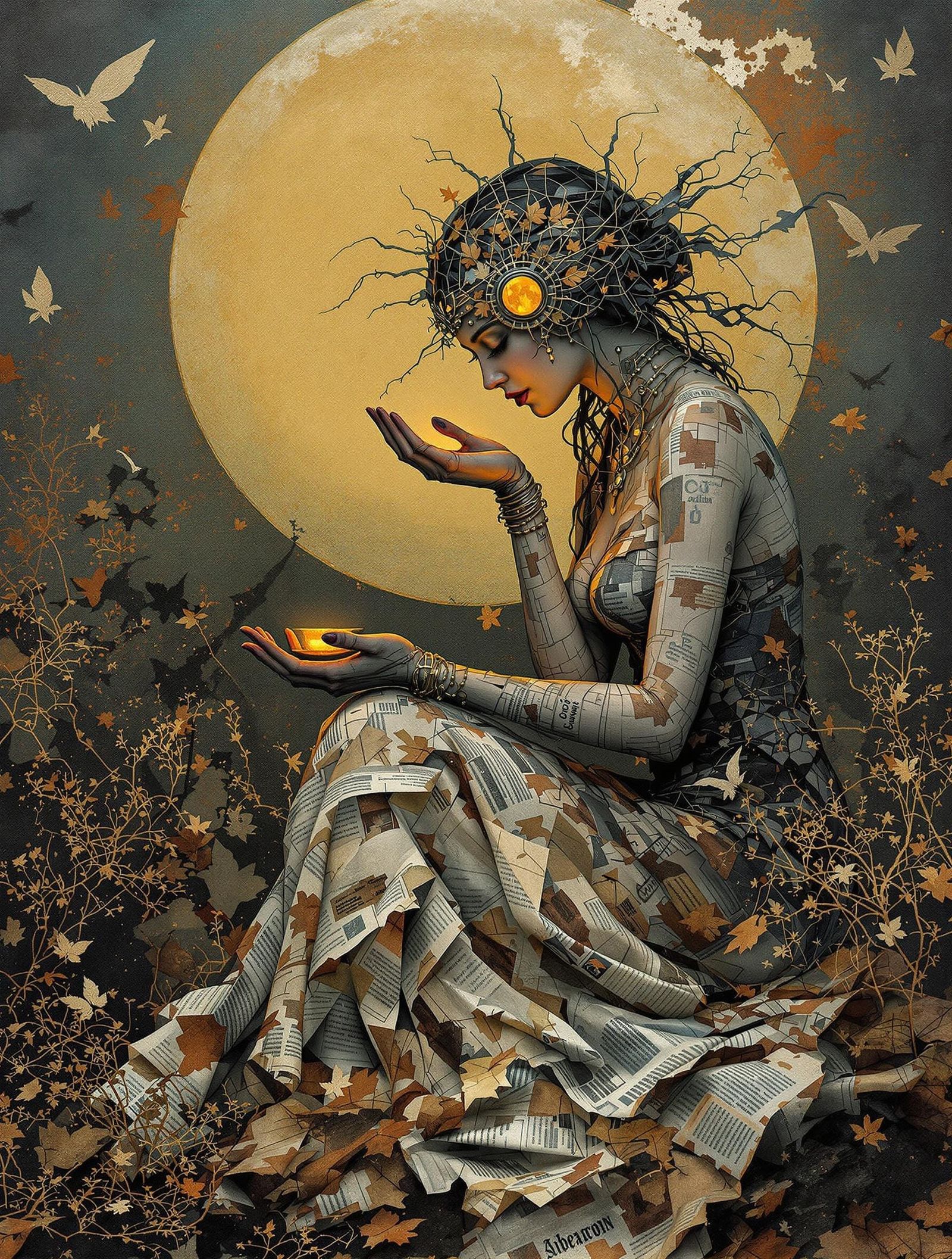 Surreal Caretaker Transforms Desolation in Encaustic Wax Col...