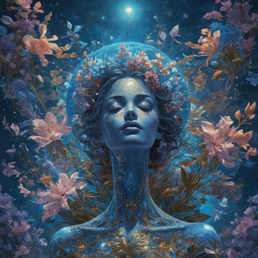 Cosmic Landscape Inspired by Visionary Art