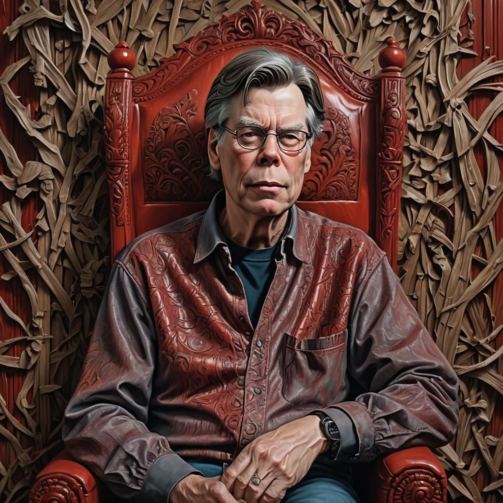 Author Portrait in Detailed Oil Painting Style