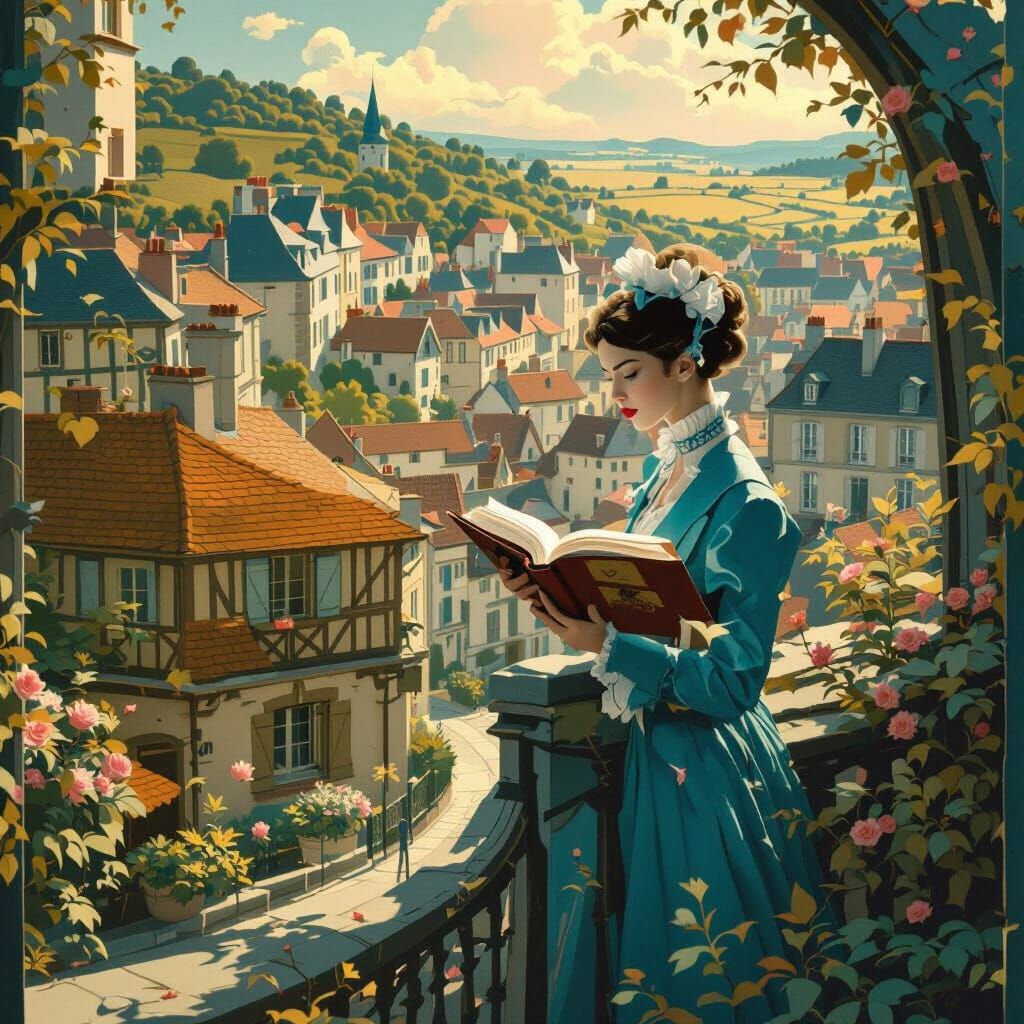 Madame Bovary Escapes Pages Into Normandy Landscape