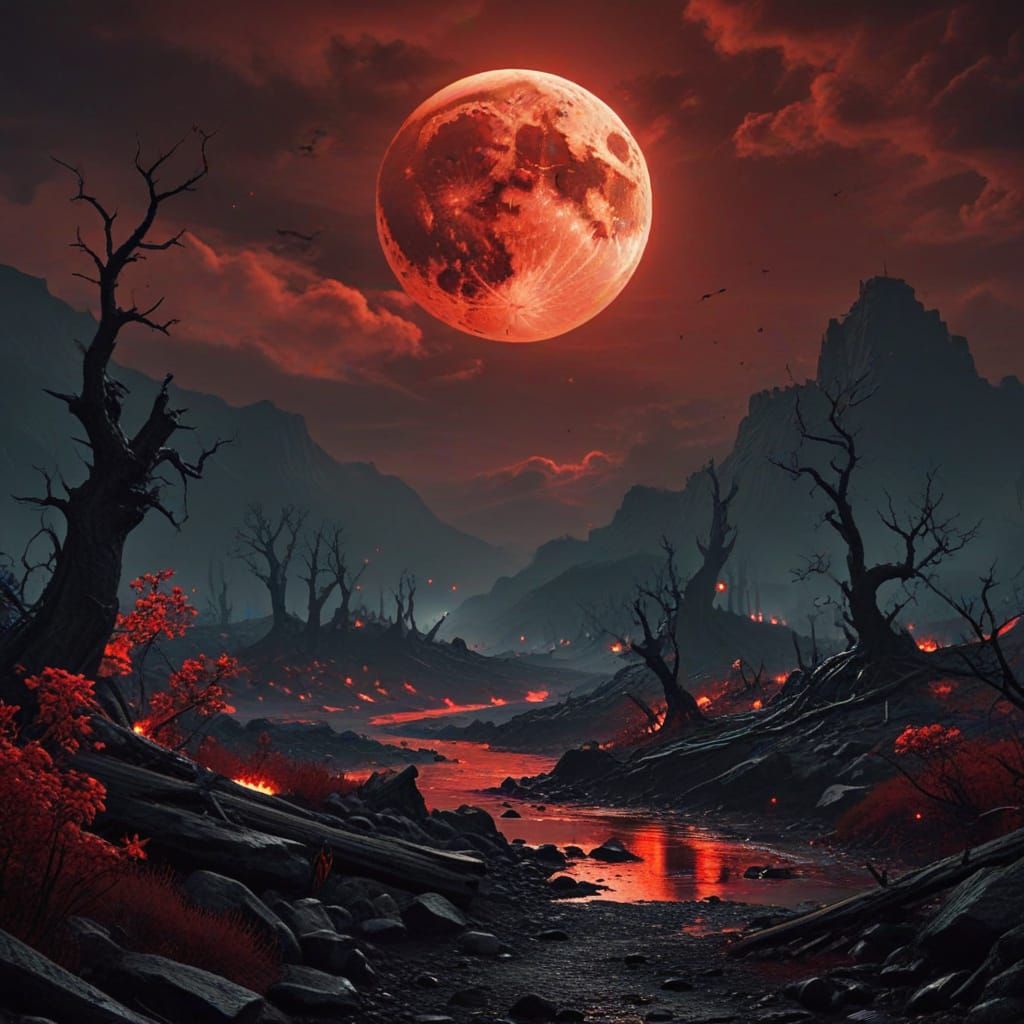 Hellscape Under Blood Moon