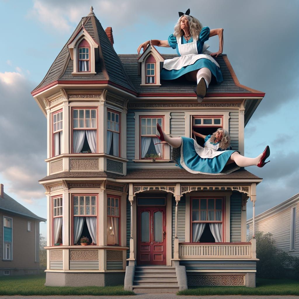 Alice in Wonderland: A Giantess in a Victorian House
