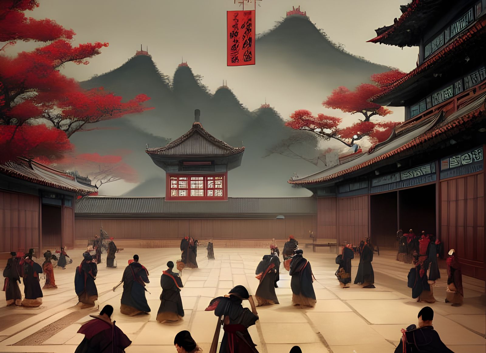 Imperial Palace Concept Art in 8k Resolution