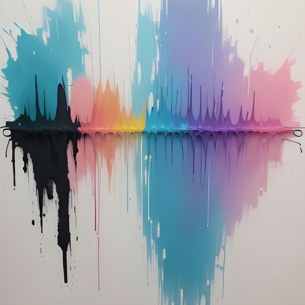 Abstract Pastel Artwork in Expressionist Style