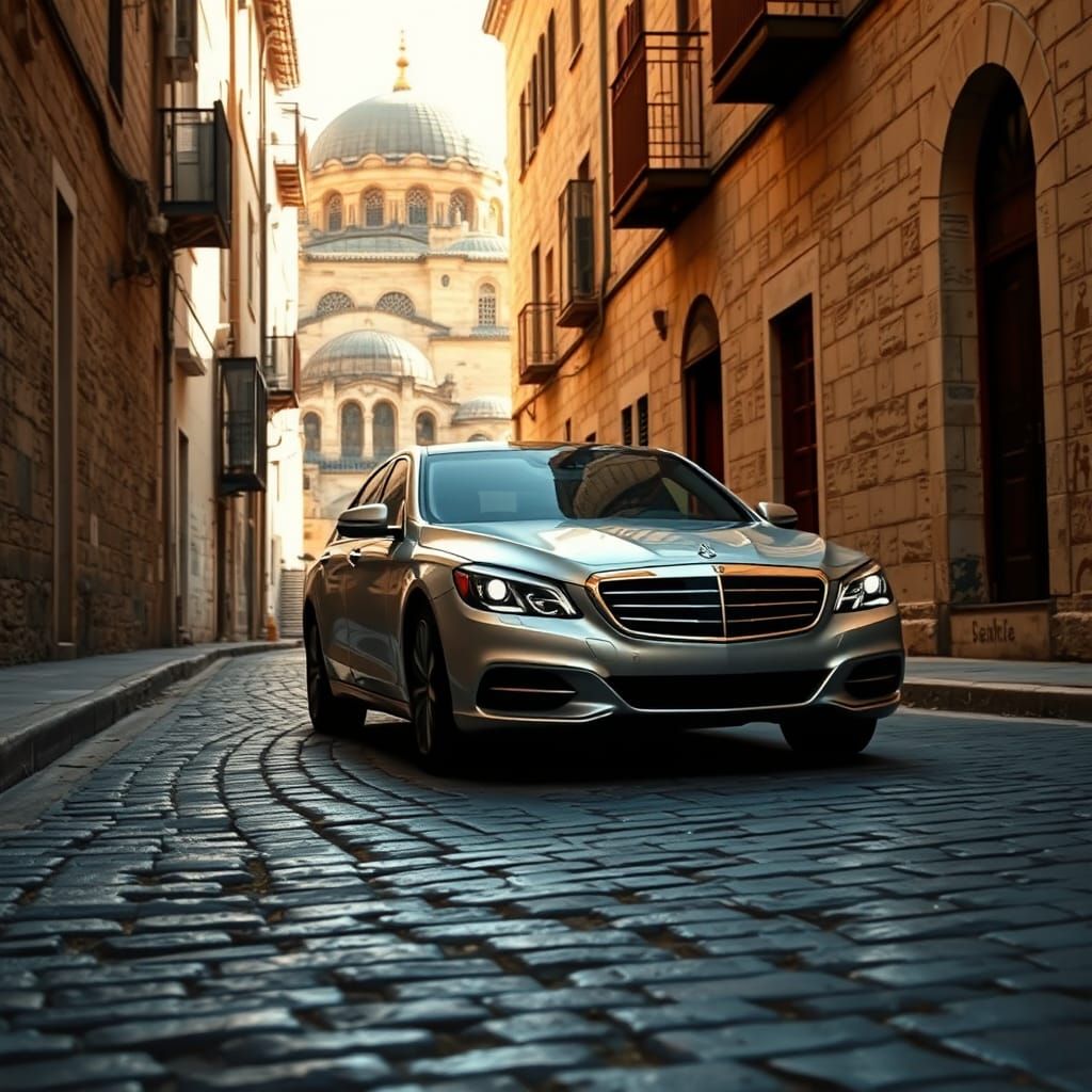 Sedan in Jerusalem's Old City, Dreamy Landscape