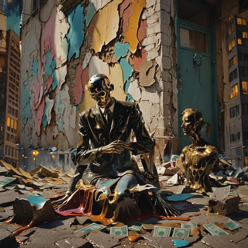 Surreal Corruption: Oil Painting Inspired by Gurney