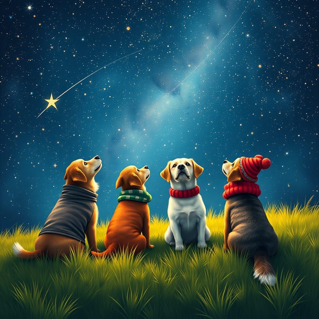 Stargazing doggies #4