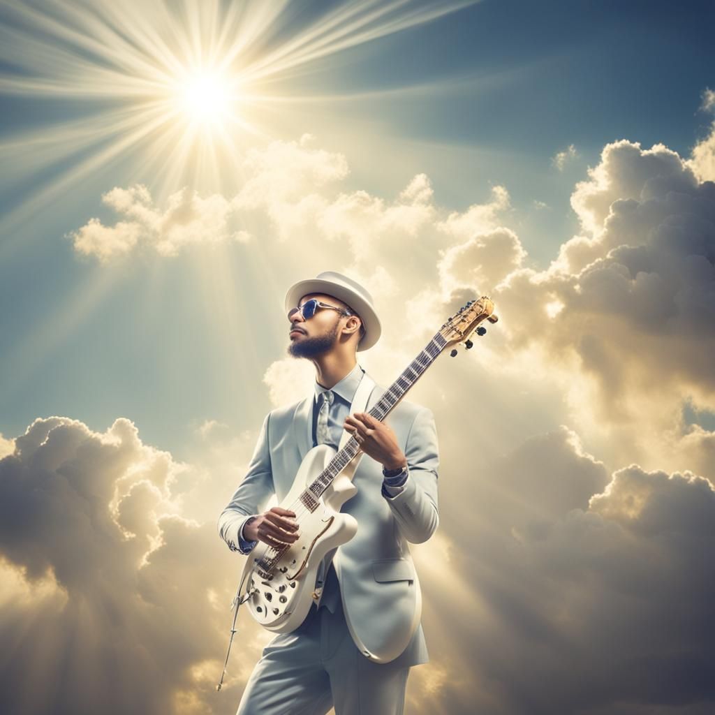Heavenly Musician in Divine Sunshine