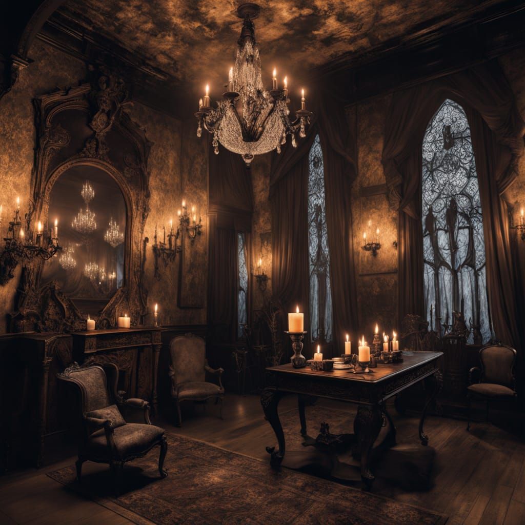 Ethereal Gothic Revival in Victorian Elegance