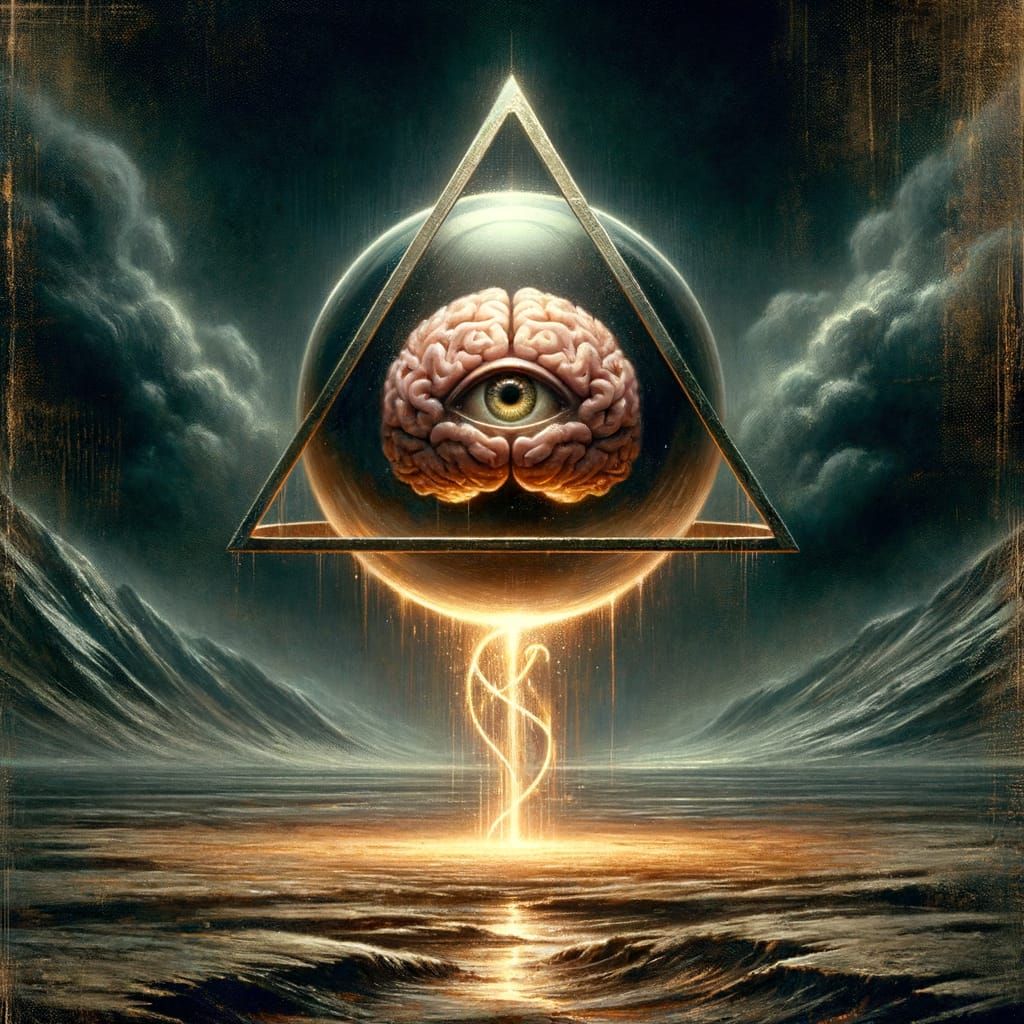 Dark Fantasy Film Still: Glowing Glass Artifact Amidst Haunt...