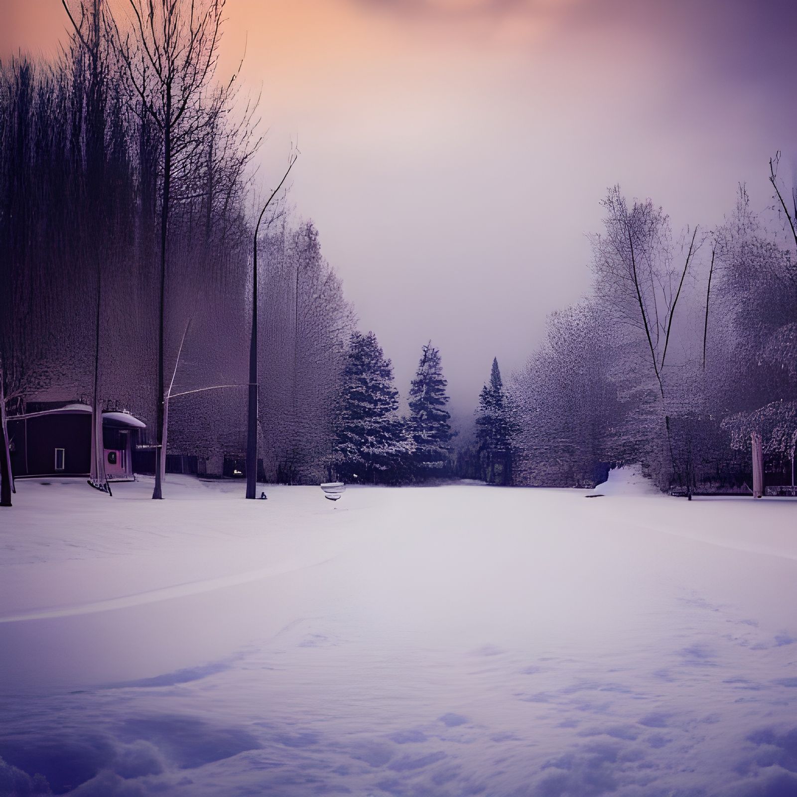 Mysterious Snowy Siberian Town in Sharp Focus