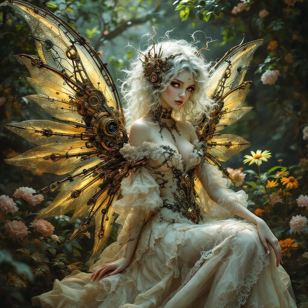 Steampunk Fairy in Victorian Elegance