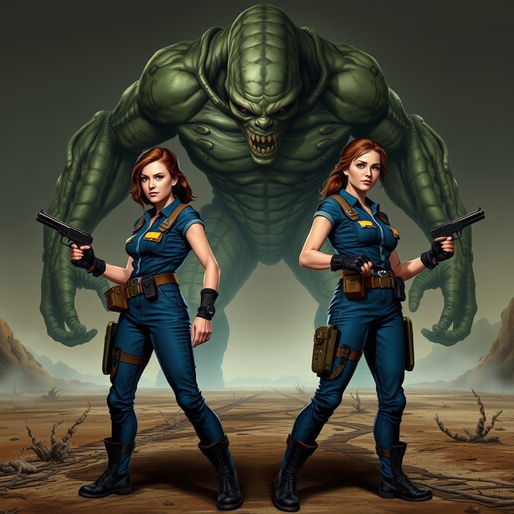 Vault-Dwellers Stand Ready Against Post-Apocalyptic Beast