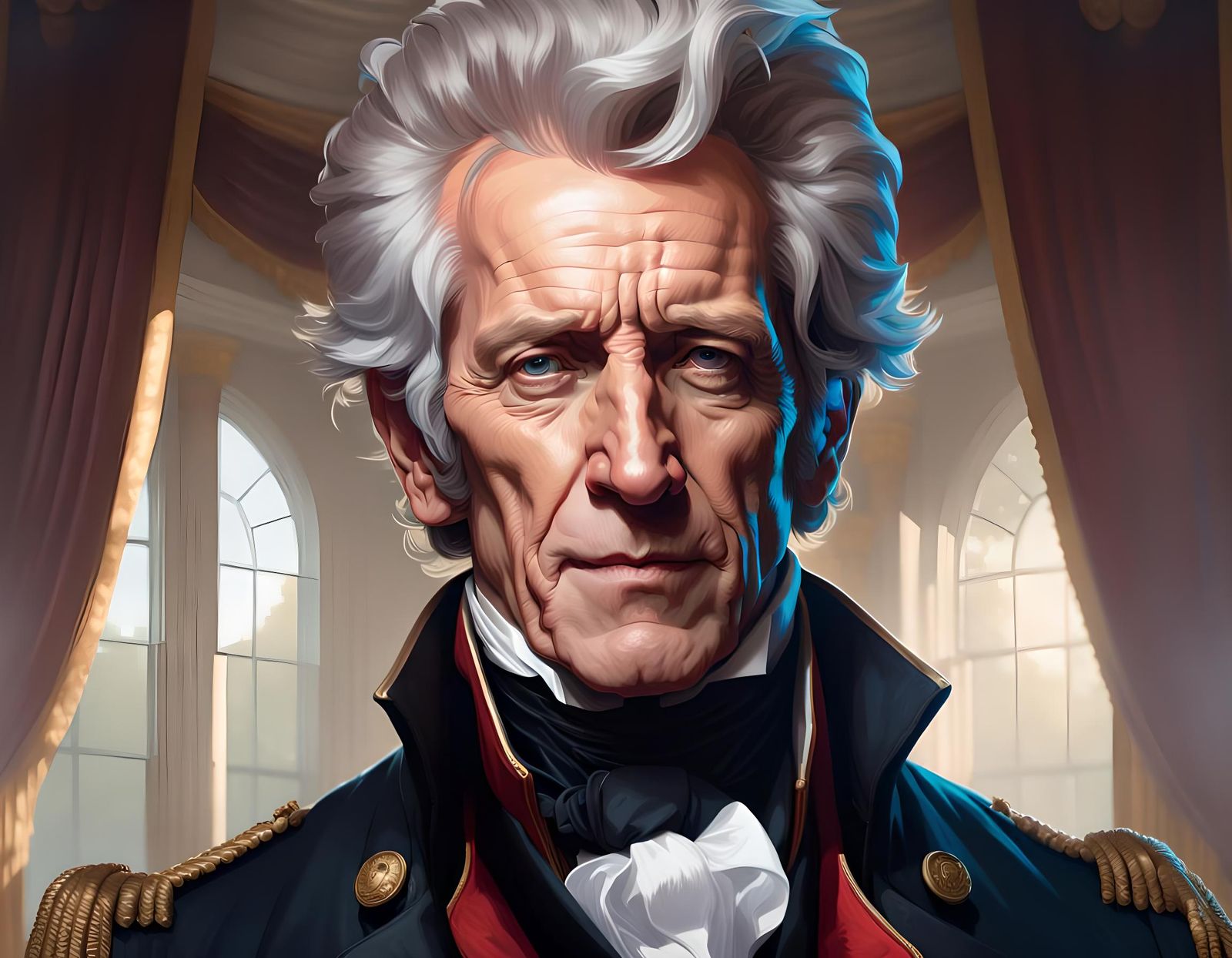 Hyperdetailed Portrait of Andrew Jackson