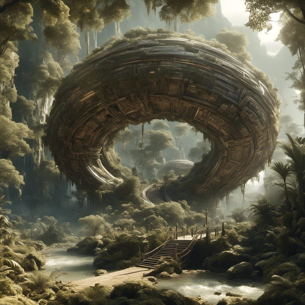 Stargate in Prehistoric Forest: Ultra Realistic