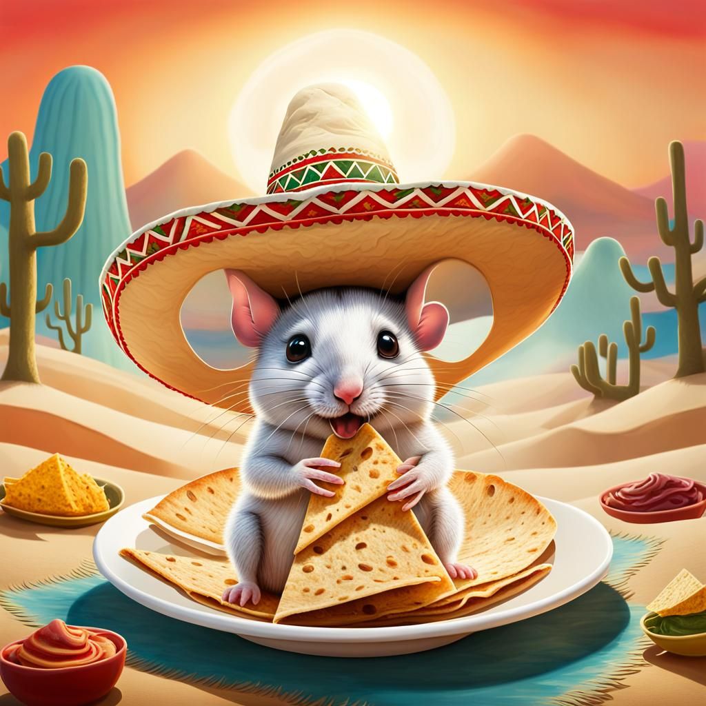 Mouse Fiesta: A Tiny Friend in a Big Hat