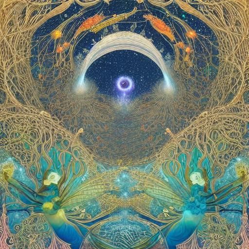 Cosmic Rebirth: A Surreal Transformation in Space