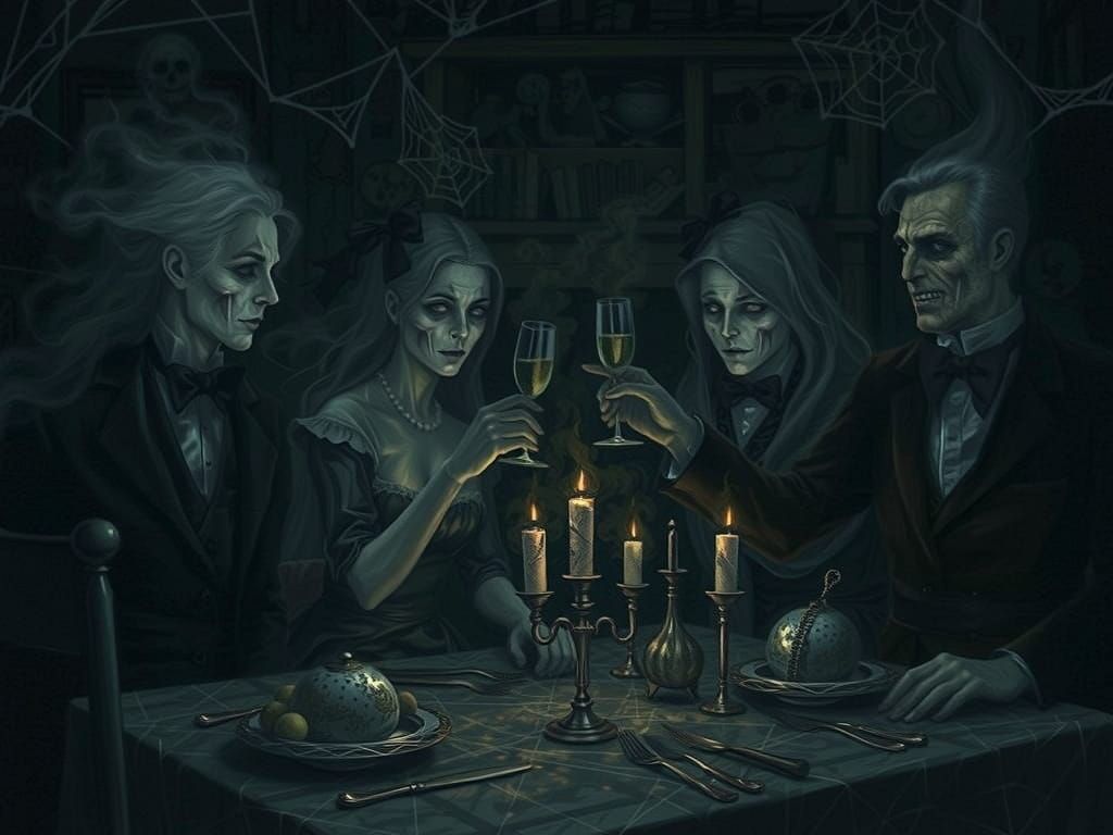Haunted New Year's Eve Dinner with Ghostly Guests
