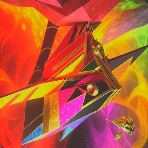 Surrealistic Psychedelic Cannon Carriage in Maximalist Rock...