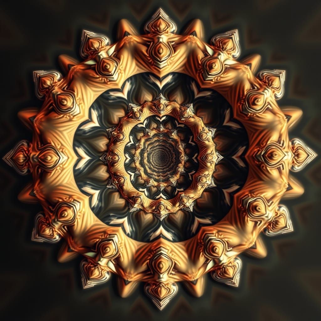 Mind-Bending Fractal Landscape in Infinite Recursion
