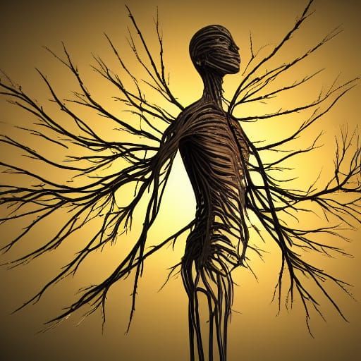 Surrealist Creation of a Human Nervous System