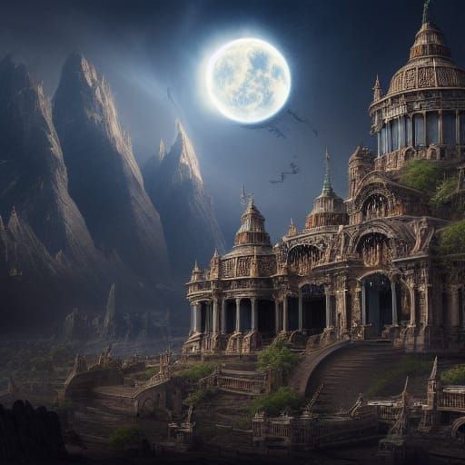 Epic Digital Painting of C-Moon