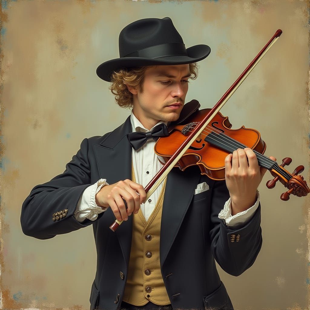 Expressive Conductor's Hands in Impressionistic Style