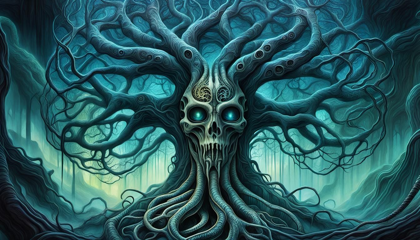 Twisted Biomechanical Tree of Life and Death in Cosmic Dream...