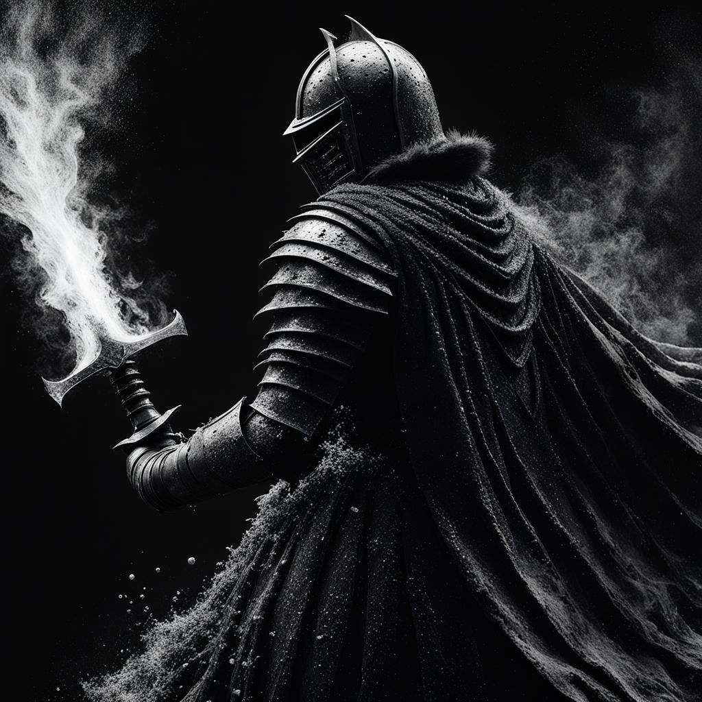 Evil Cinder Knight in Dark Souls Style