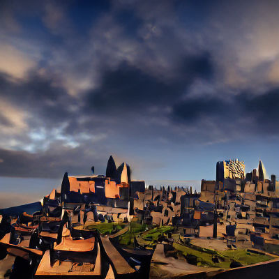 Medieval City at Dawn in Unreal Engine