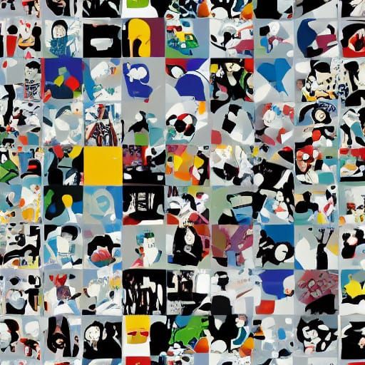 Minimalist Coarse Abstraction Artworks