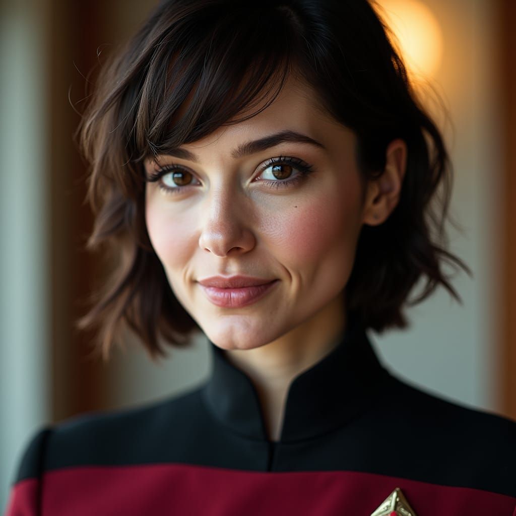 Hyperrealistic Portrait of Vulcan Science Officer