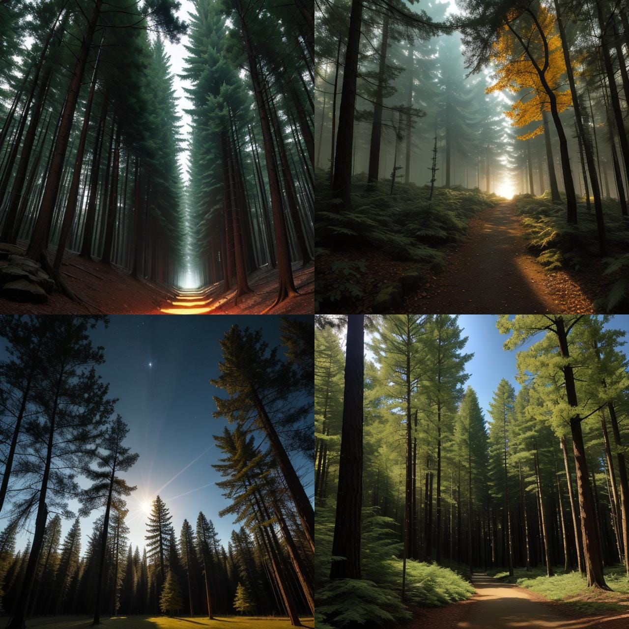 Artificial Sun Lights Forest at Comet's Heart