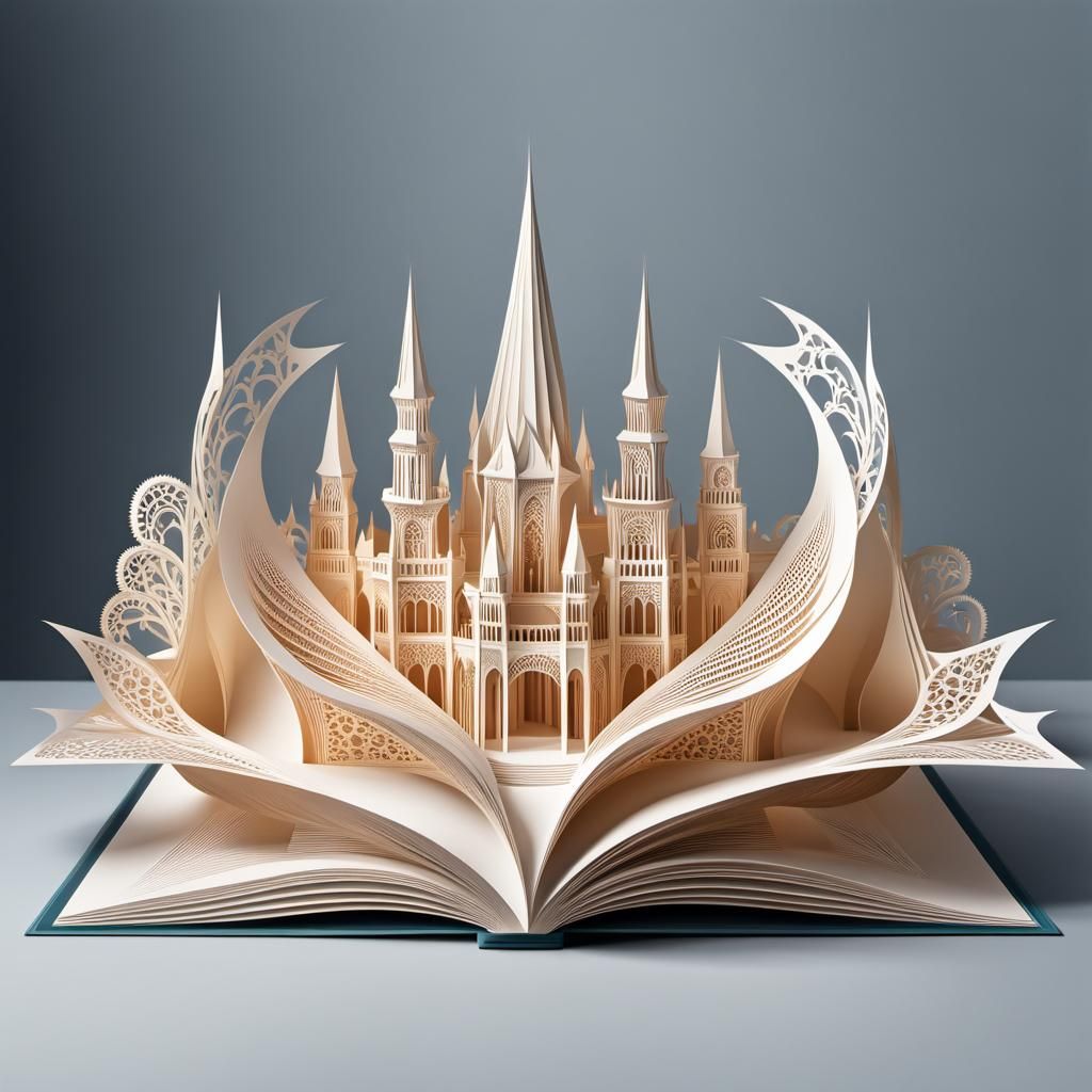 Castle in a pop-up book