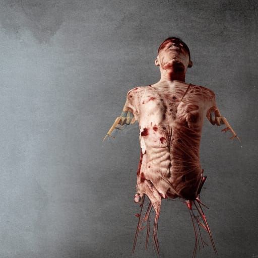 Abstract AI Interpretation of 'Wounded'